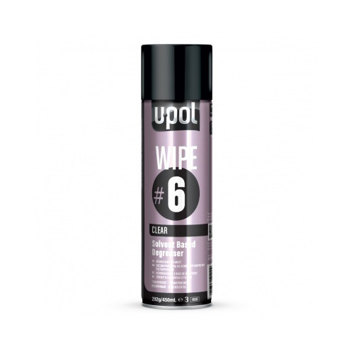 U-POL WIPE#6 Solvent-Based Degreaser - Aerosol 450ml